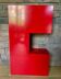 Red metal wardrobe Atran by Ikea