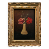 Still life with carnations, 20th century, signed