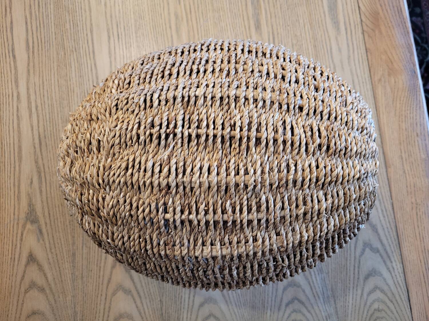 Woven rattan pendant light - H38cm