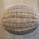 Woven rattan pendant light - H38cm