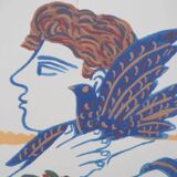 Alekos FASSIANOS: Olympic Games, Athlete with branches and dove, Signed lithograph