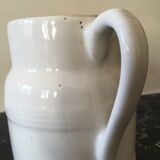 Pitcher in white fire porcelain by P. Precieux