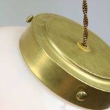 Mid-century Murano Glass & Brass Pendant from Mazzega, 60s