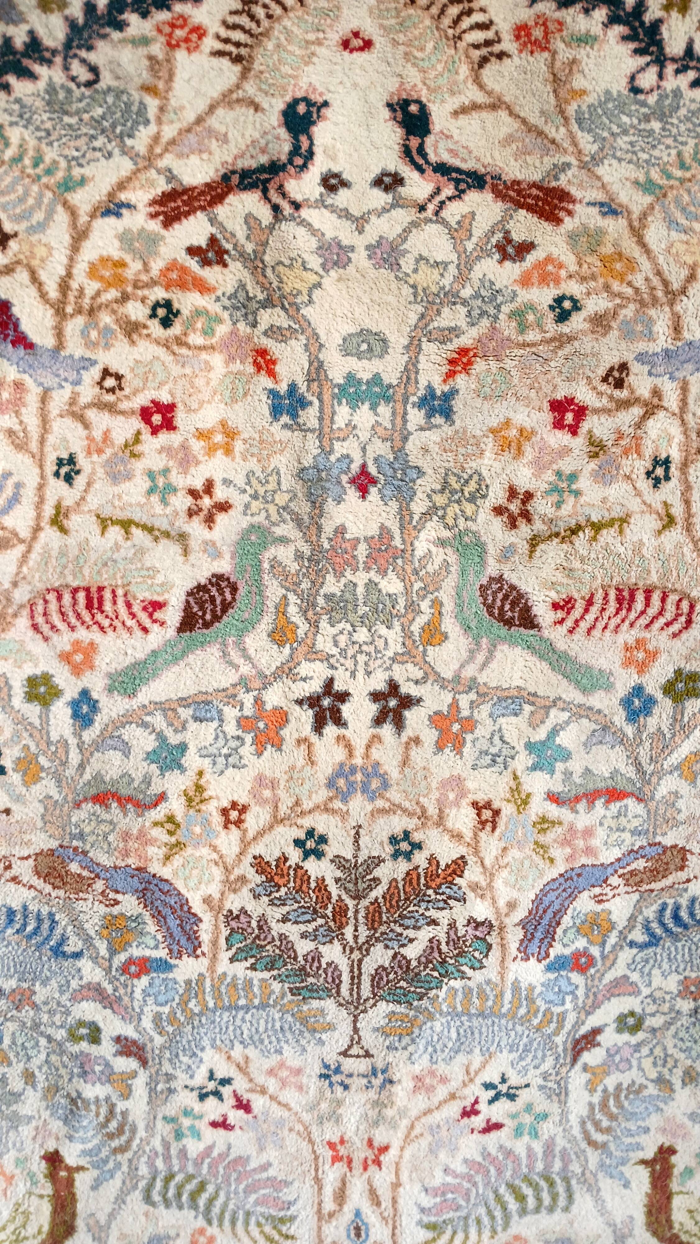 Amazigh XL rug (Berber) in double weave wool, hand-knotted, Fes 2005