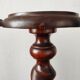 Pair of turned wooden pedestals