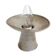 Stoneware candle holder lamp