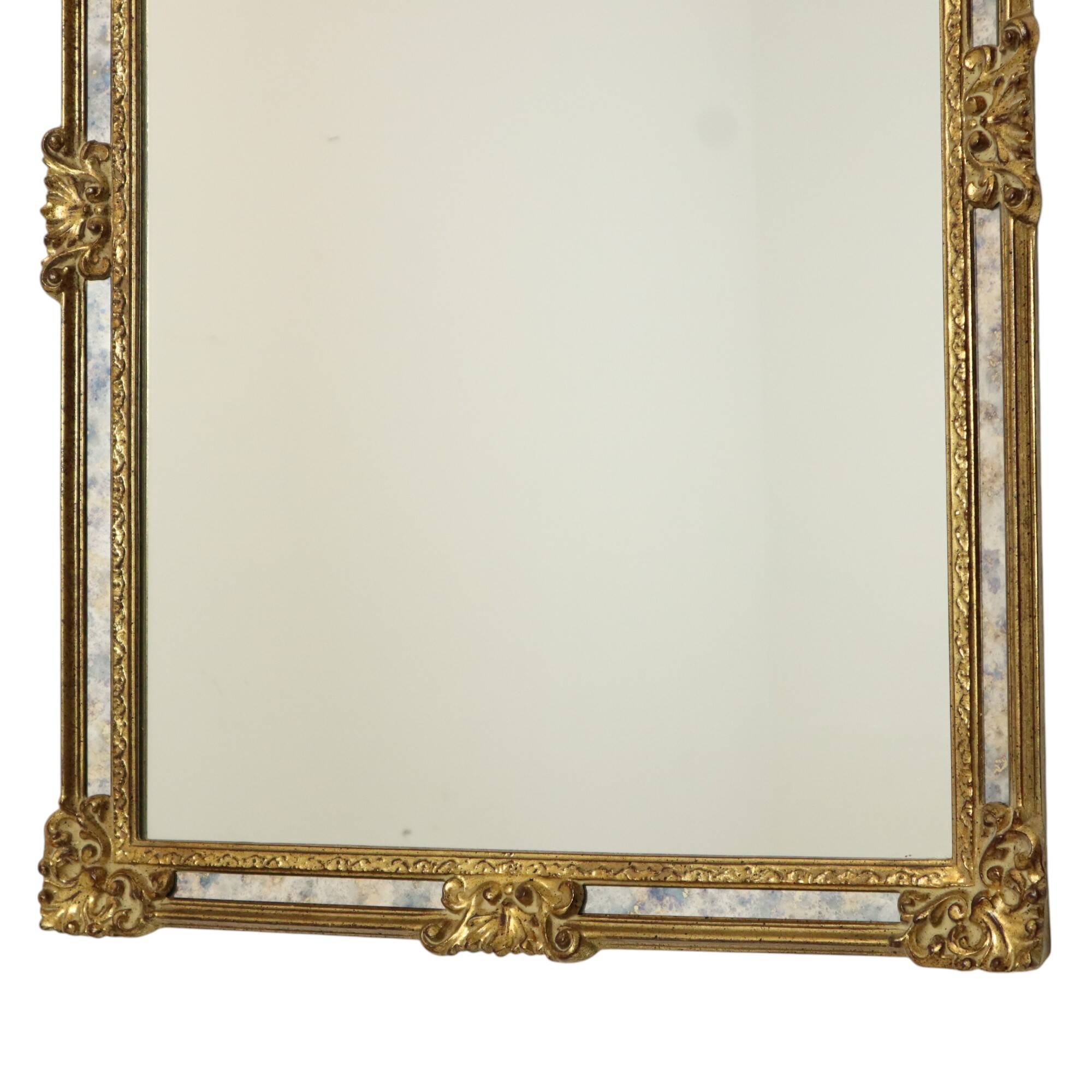 Classic Golden Deknudt Mirror Baroque Style Fumé Glass 95cm
