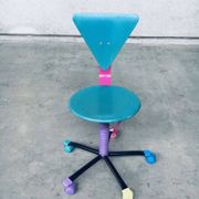 Colorful Desk Chair, 1980s