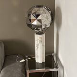 Space Age Kinetic Lamp. 1970. Chrome and marble.