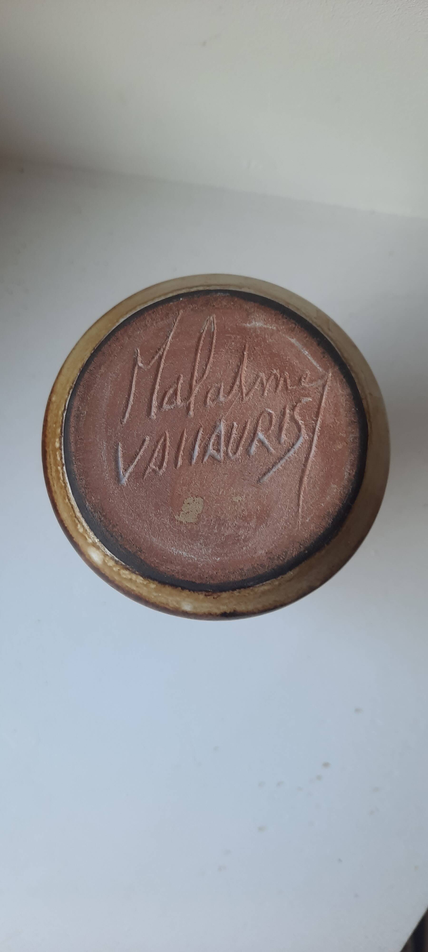 Vase Vallauris signed Malarmey