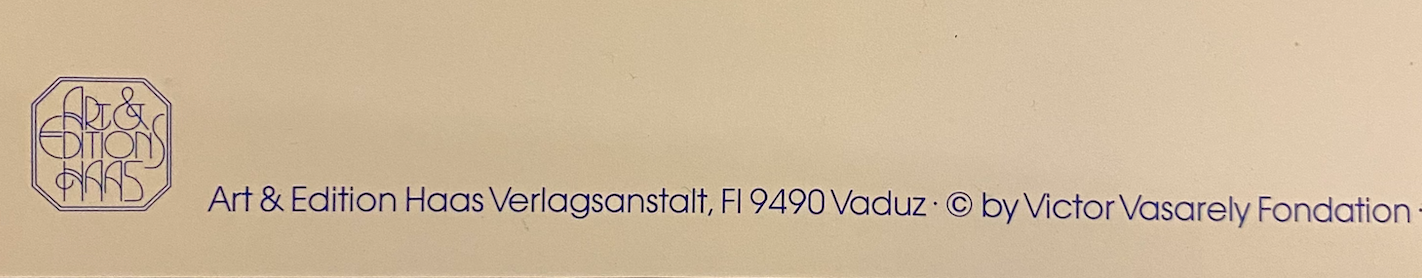 Poster victor vasarely - nutt-a, 1983