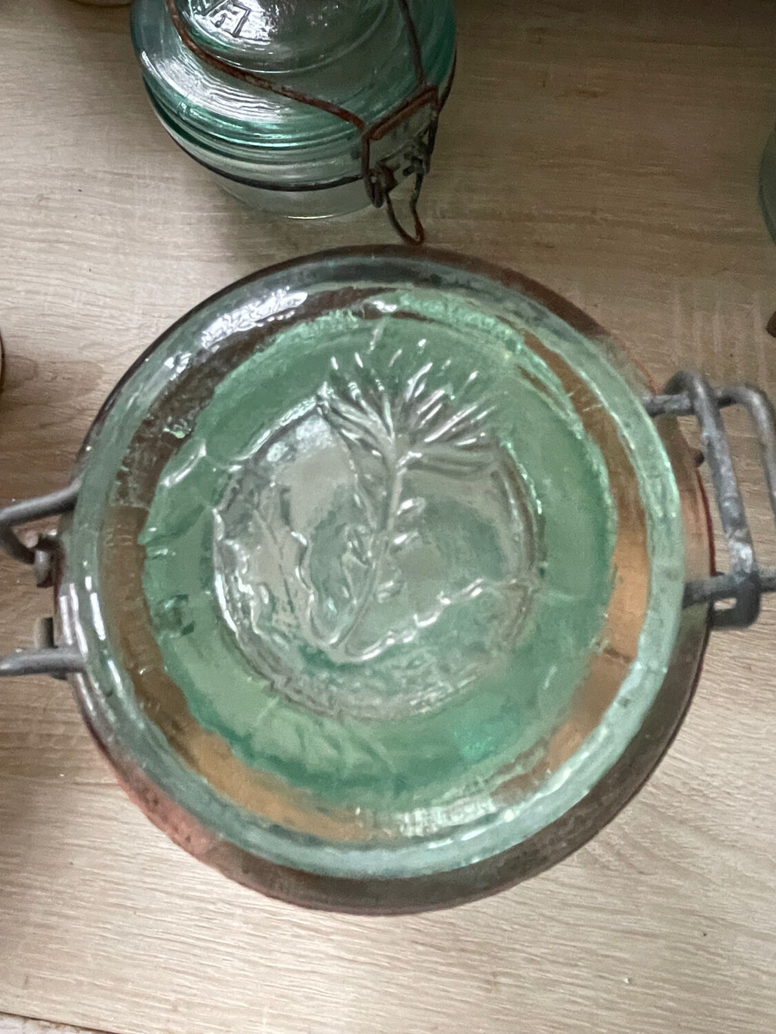 Lot de Bocaux anciens en verre