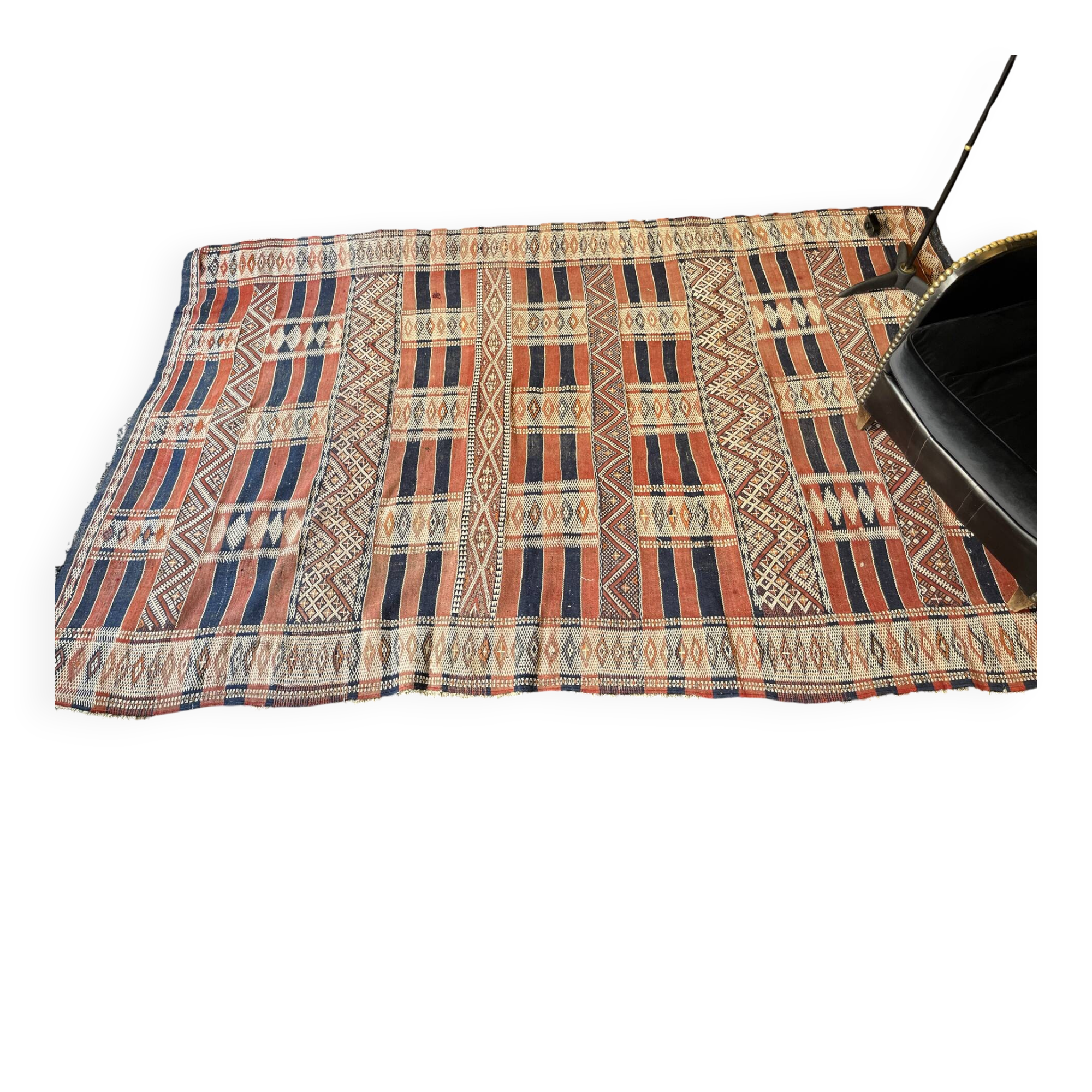 19th-century antique carpet