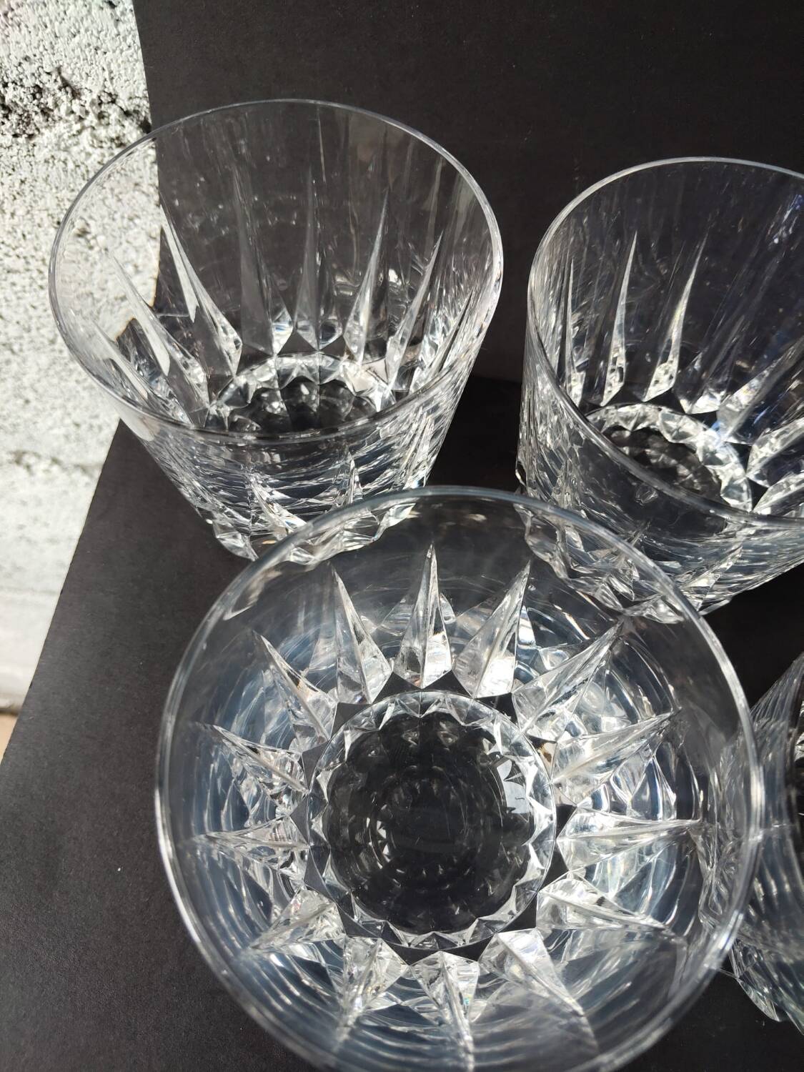 6 Verres à whisky tumbler Crystal St Louis Guernesey.