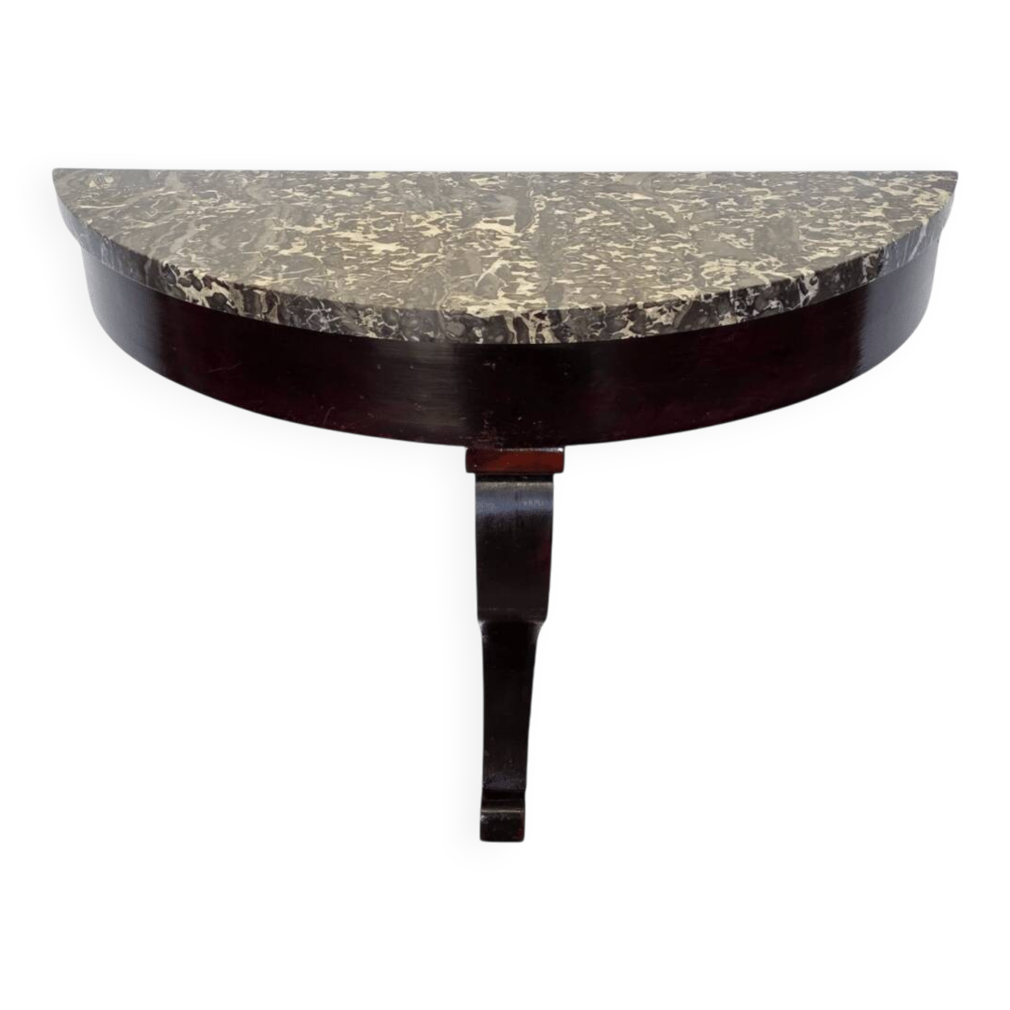 Antique Wall Console With Marble Top, 2nd half 1800s