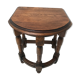 vintage half moon farmhouse stool