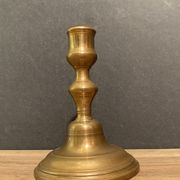 Eighteenth-century brass bronze candle holder