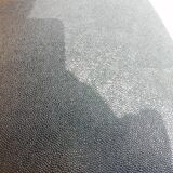 Pair of wooden tonneau chairs and vintage skai 1960