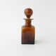 Vintage 1960s Brown Opaline Glass Bottle from Marinha Grande