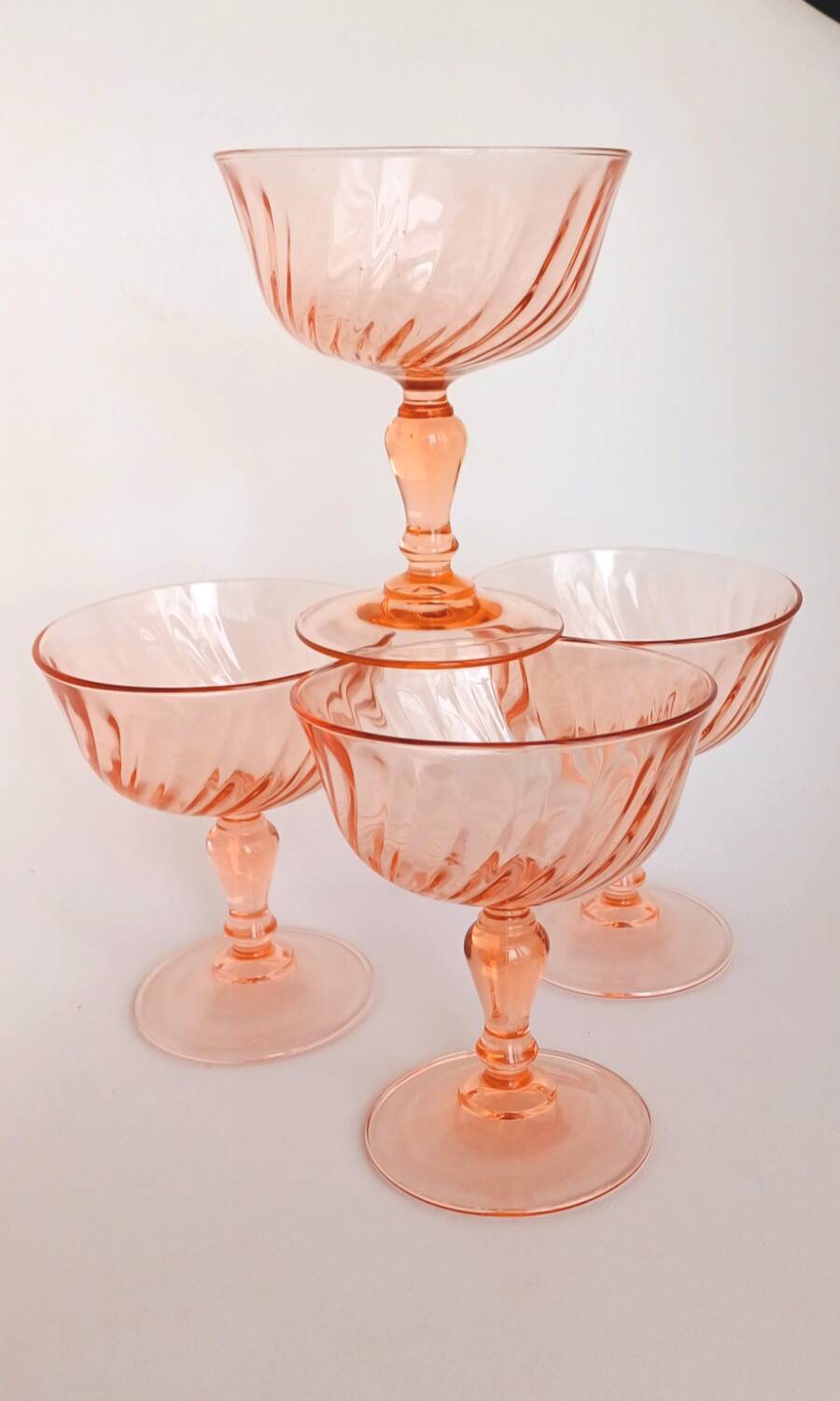 Rosaline champagne glasses