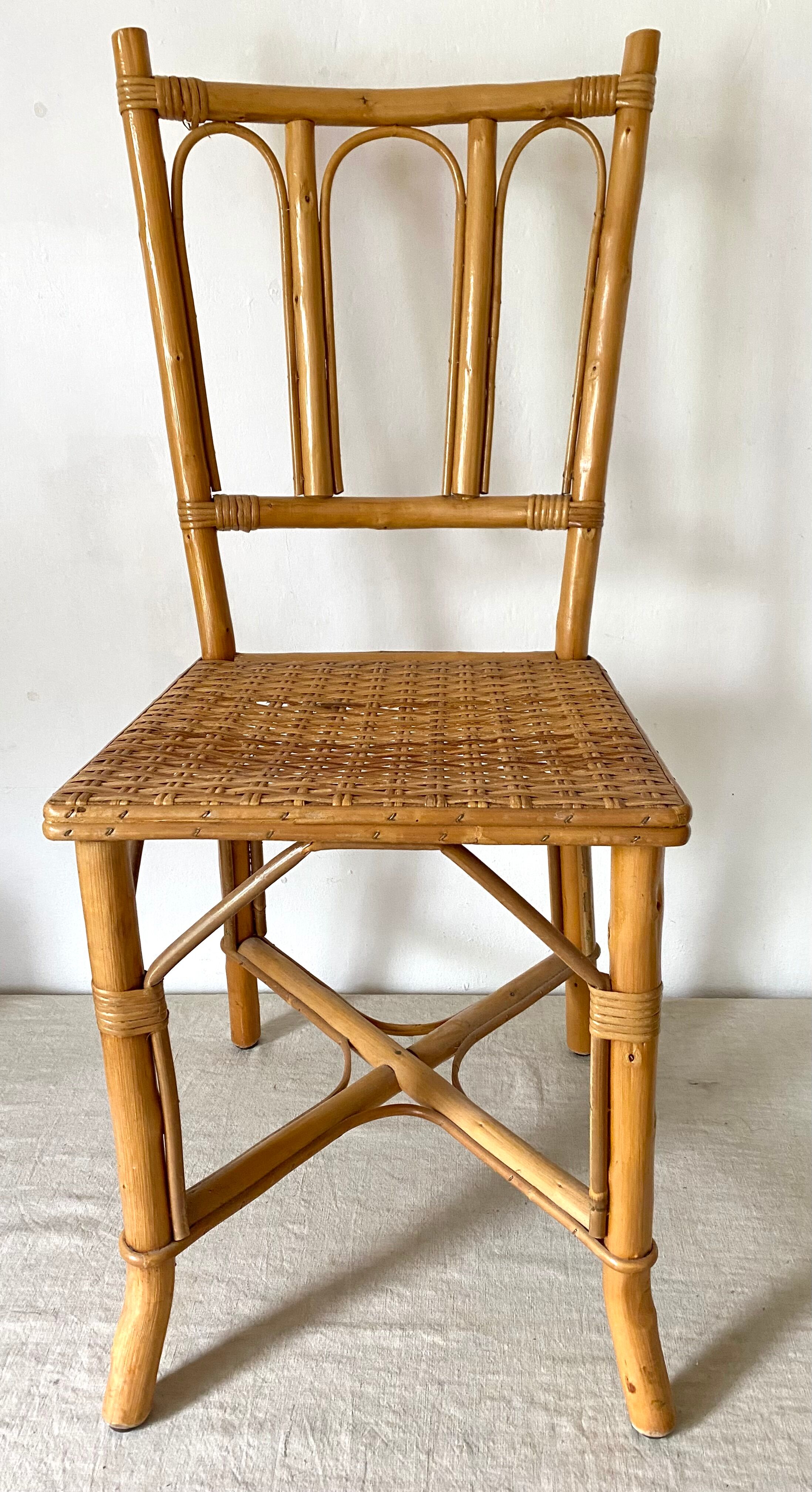Rattan chair 60s-70s