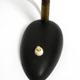 Pair of small 1950s metal table lamps with goosenecks by Gebrüder Cosack