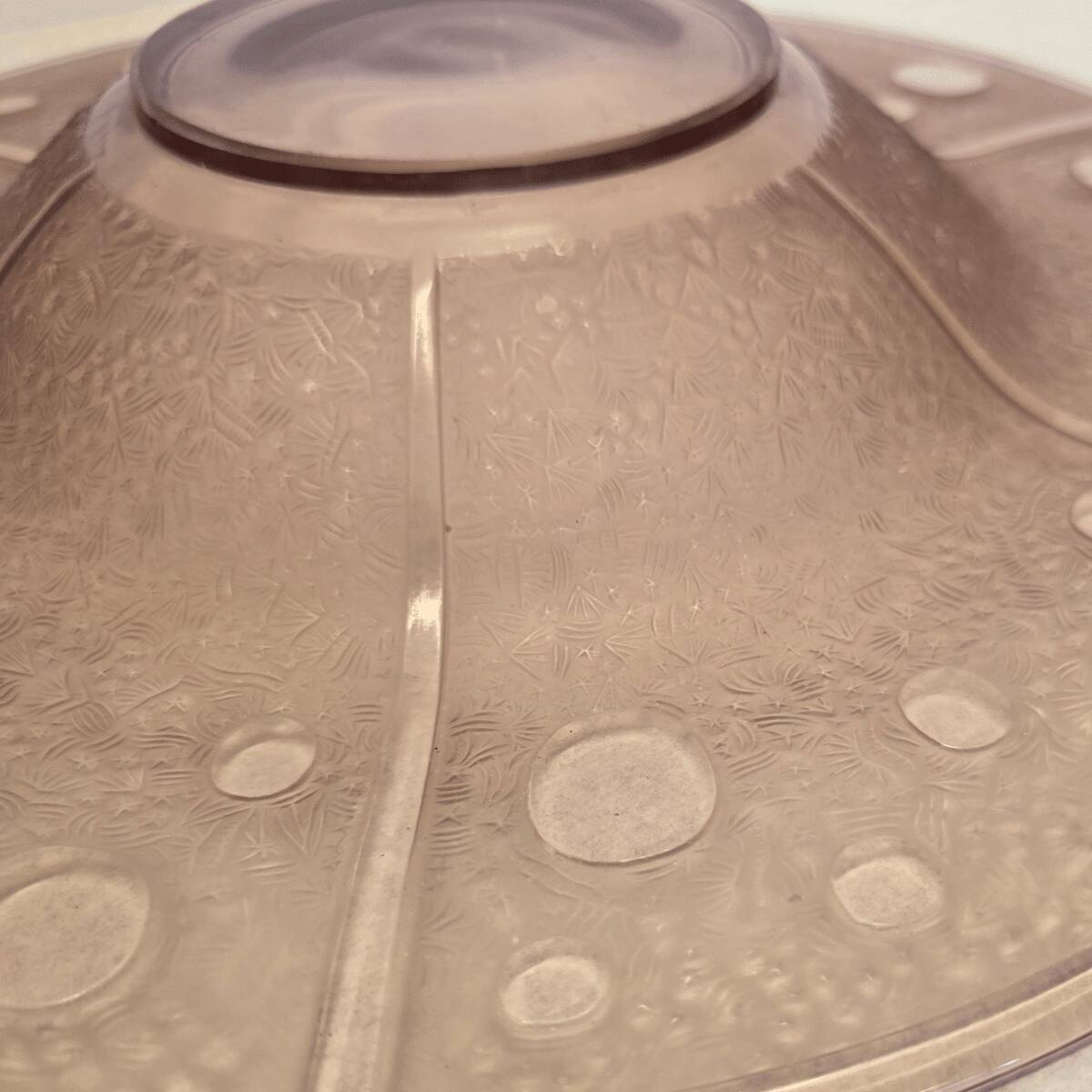 Art Deco Bowl Pink By Verlys France, 1930/40s