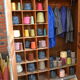 Workshop blue weathered wood furniture