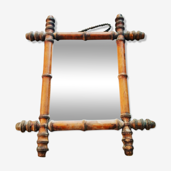 Miroir bambou - 42x36cm