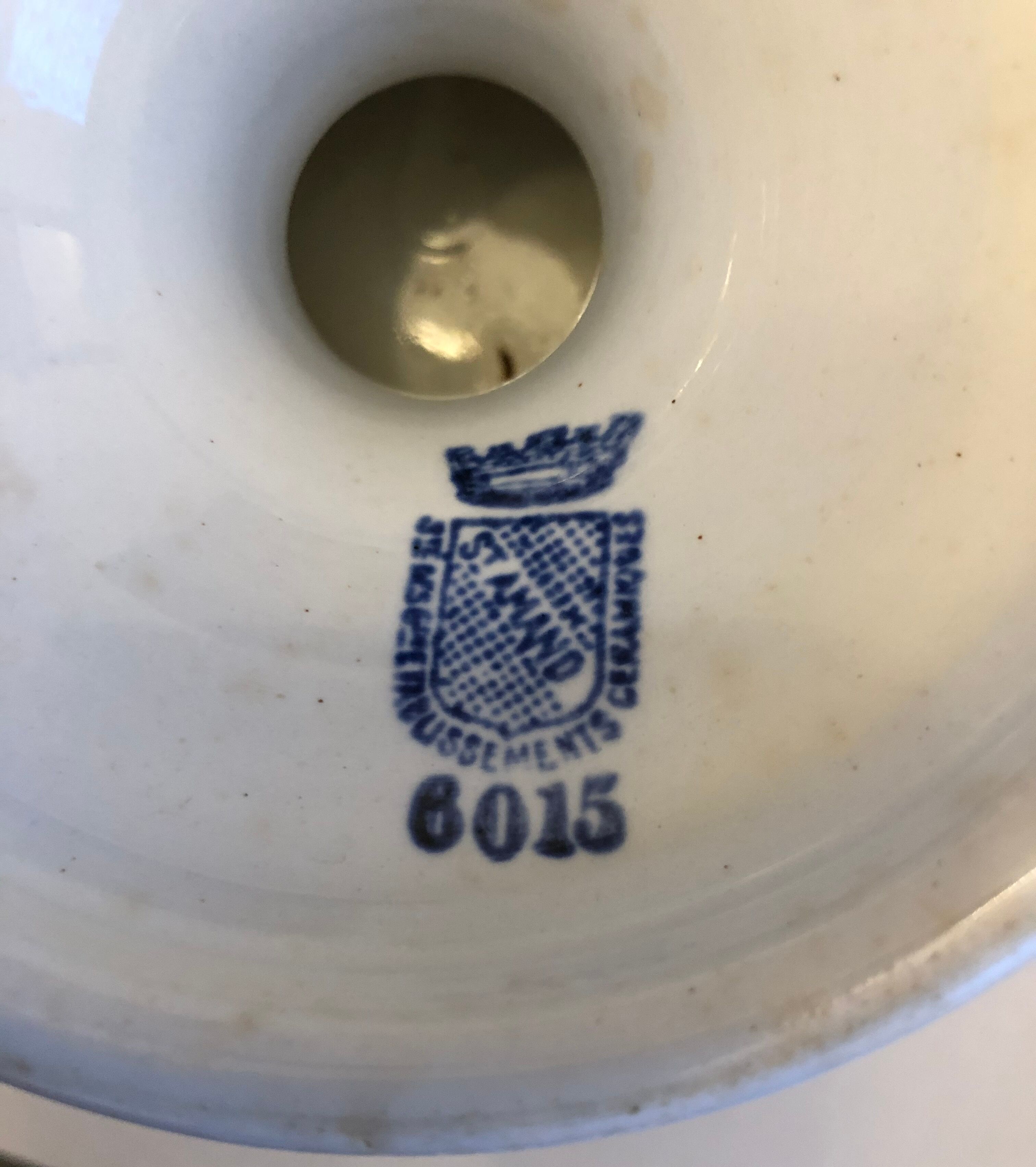 Ancient potter in saint Amand earthenware