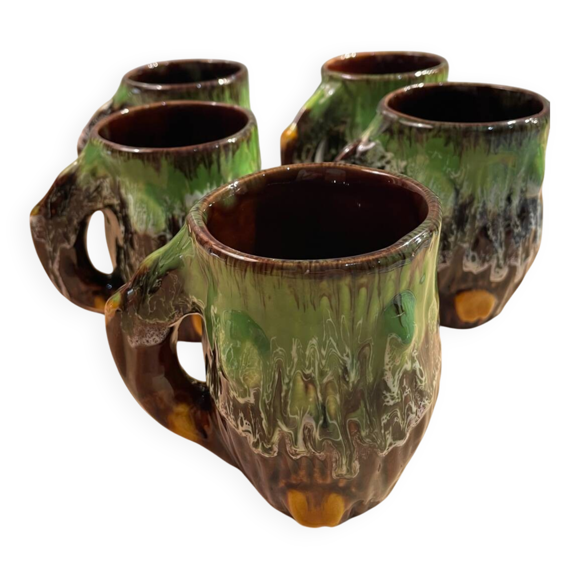 Set of 5 beer mugs