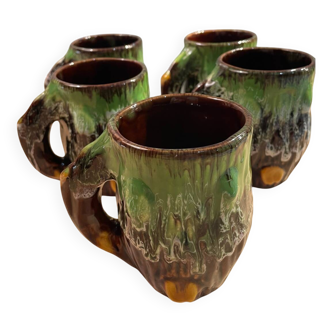 Set of 5 beer mugs