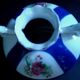 Porcelain ball vase floral decoration Austria