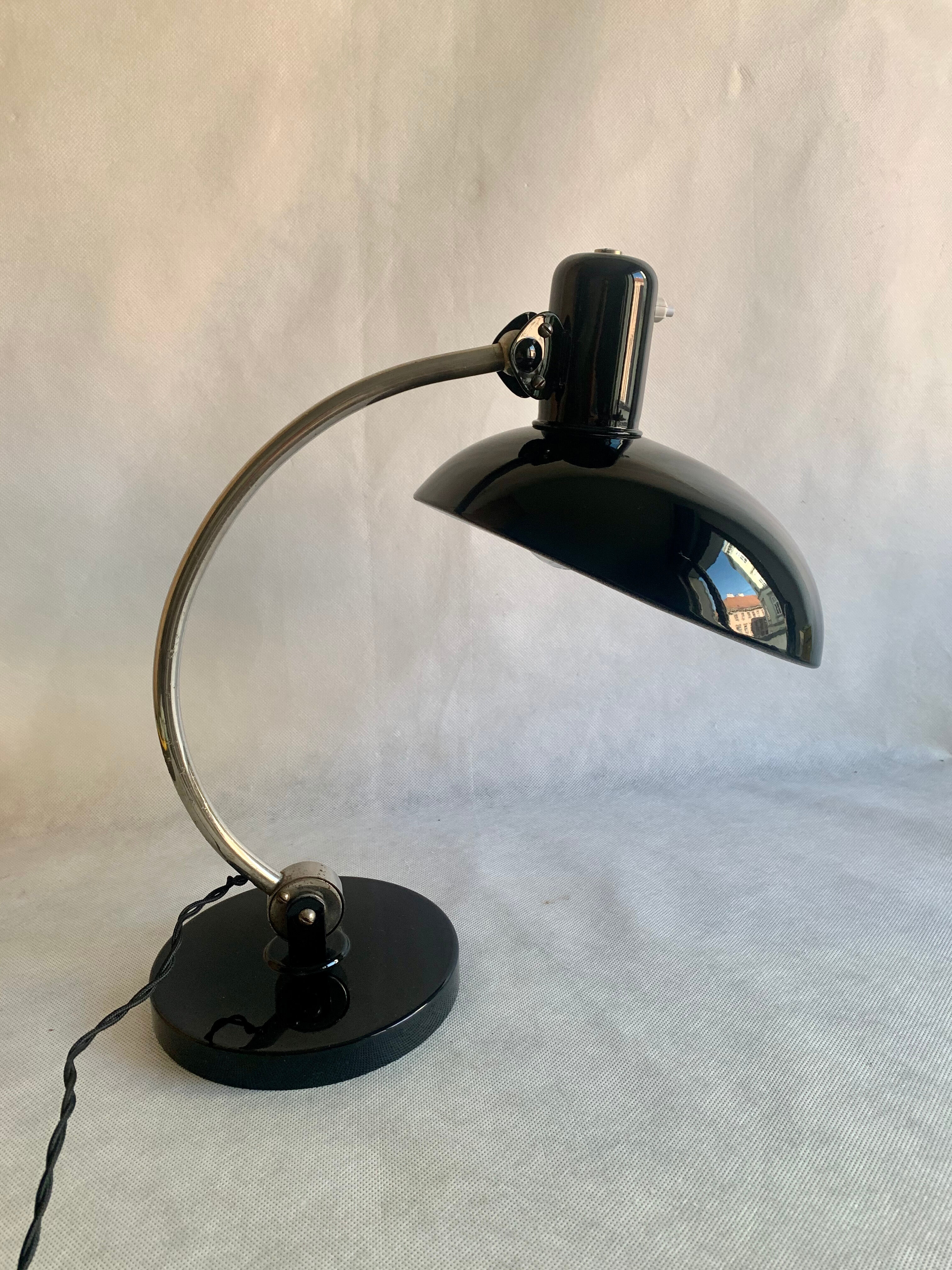 Vintage Bauhaus Table Lamp by Christian Dell for Koranda, 1930