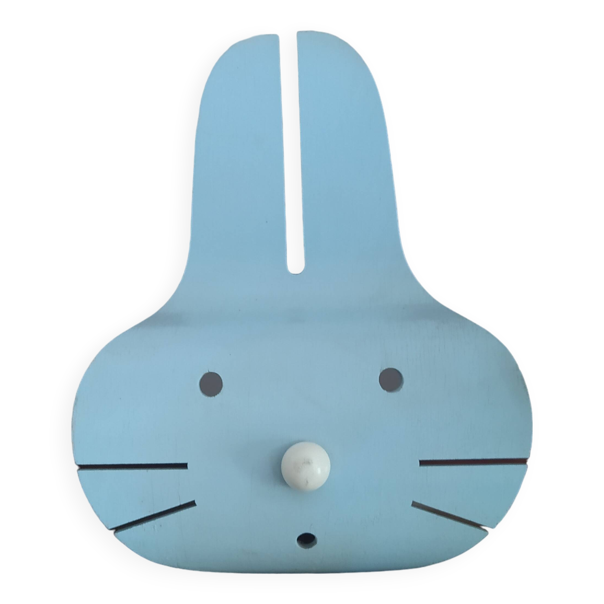 Bogo Rabbit blue wooden wall light 1980