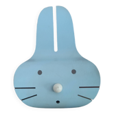 Veilleuse applique en bois bogo lapin bleu 1980