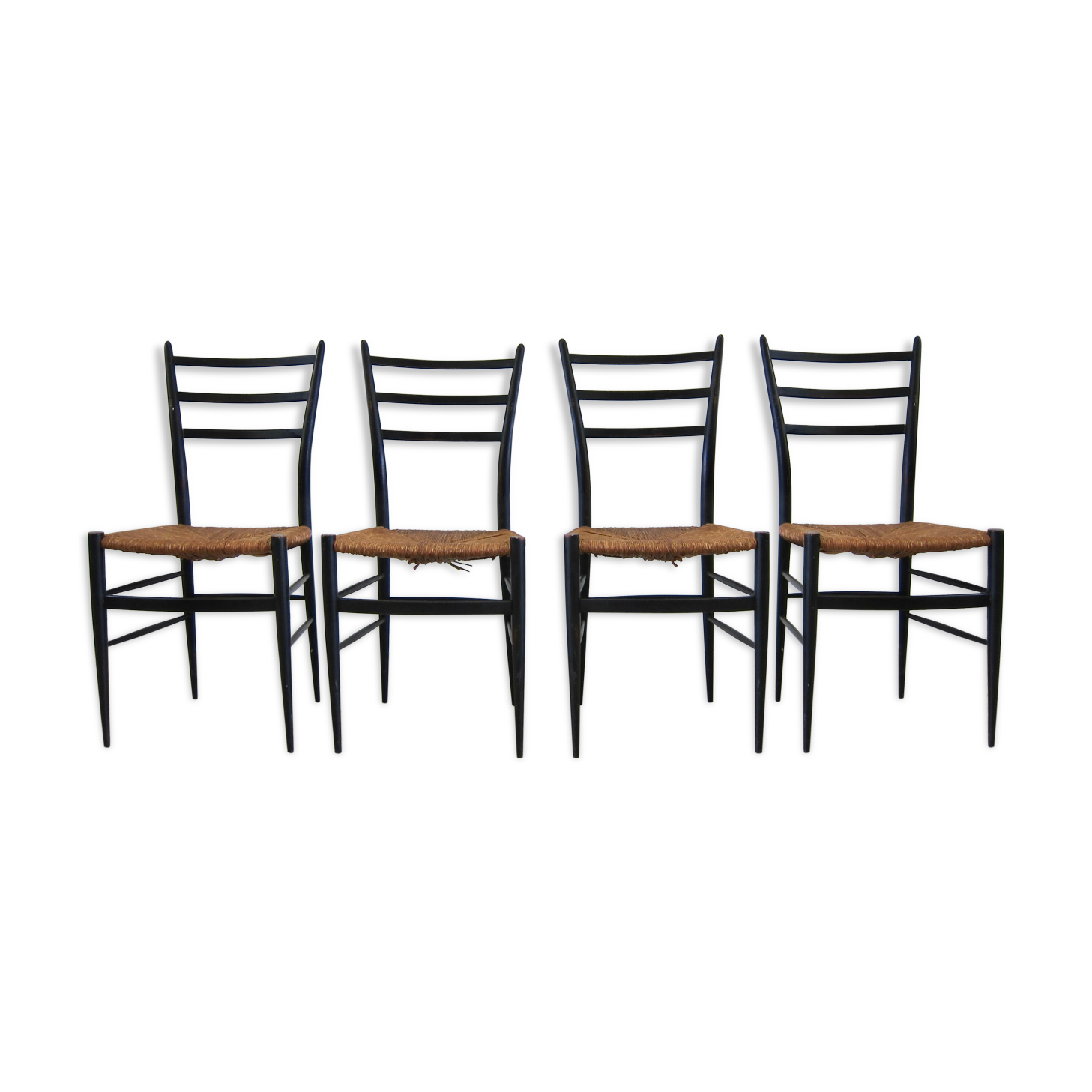 Set of 4 Chiavari Spinetto dining chairs midcentury design