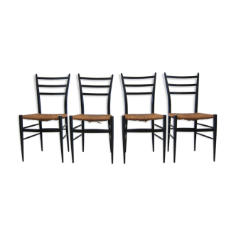 Set of 4 Chiavari Spinetto dining chairs midcentury design