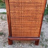 Commode rotin et bambou