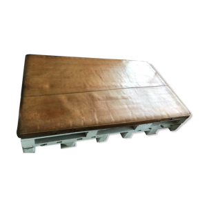 Matelas cuir vintage - tabac
