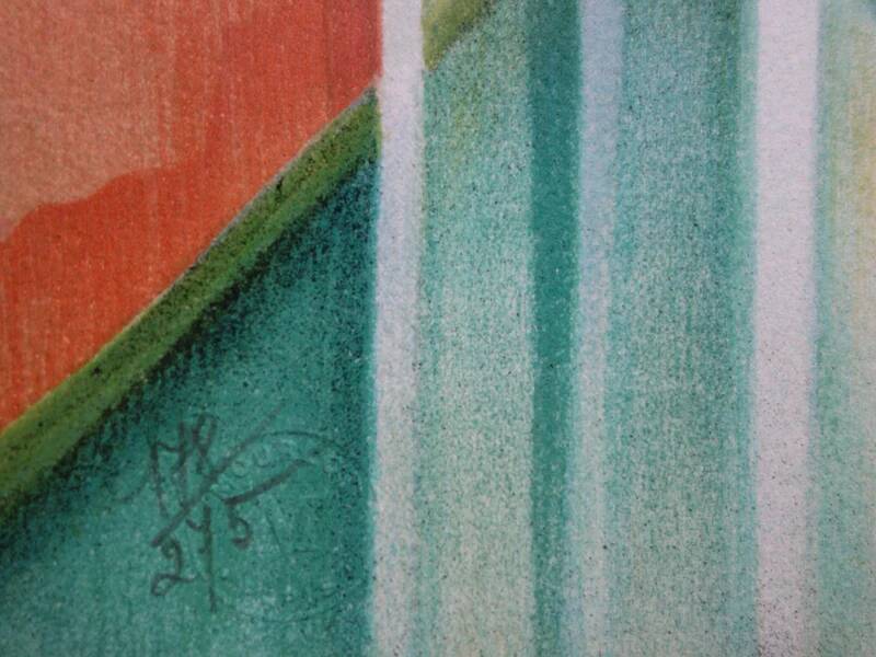 Janick LEDERLE: Small canal in Venice, original signed lithograph