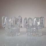 Candlestick duo by Goran Warff for Kosta Boda 70s