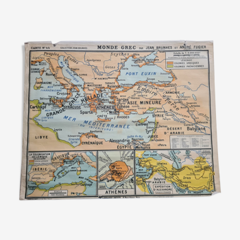Carte scolaire ancienne monde grec carte n: 44