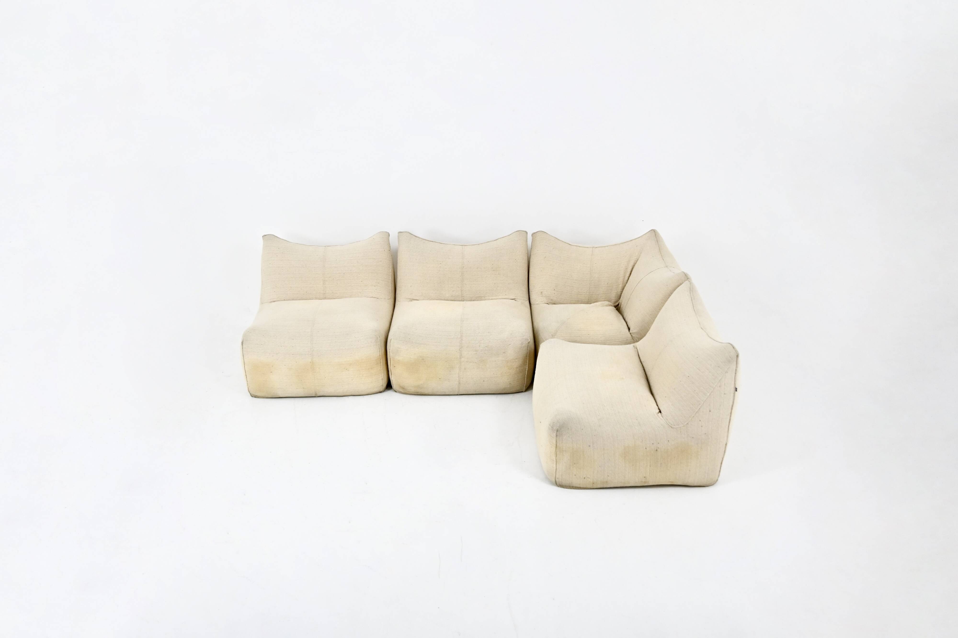 Modular canapé "Le Bambole" by Mario Bellini for B&B Italia, 1970s.