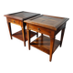 Pair of French-made side tables.
