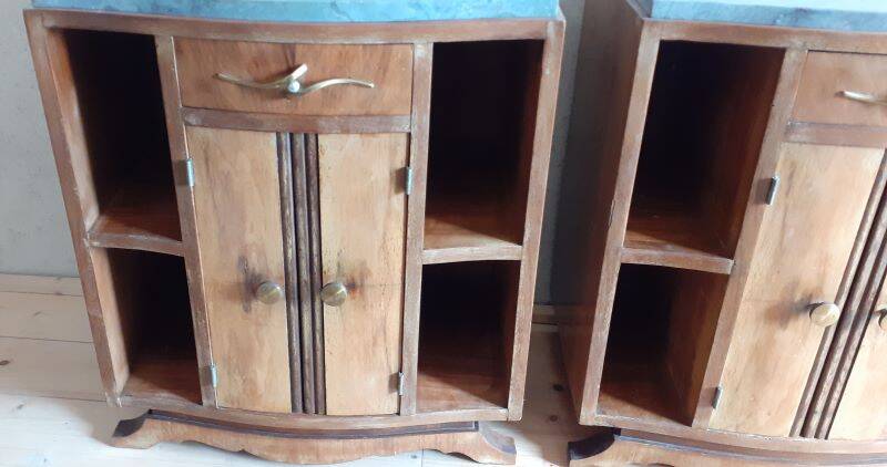 Pair of Art Deco bedside tables