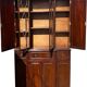 Victorian style mahogany secretary English library