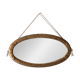 Miroir ovale Art déco en bois doré vers 1920