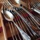 Cutlery set 49 pieces silver metal rocaille model St Médard