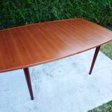 Table à manger scandinave en teck par Aalf Aarseth pour Gustav Bahus